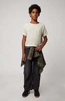 Pacsun Kids Oatmeal Boxy Oversized T-Shirt