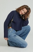 Pacsun Medium Indigo Rhinestone Star Low Rise Baggy Jeans