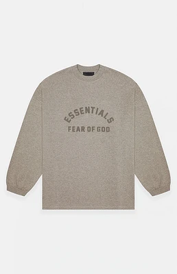 Fear of God Essentials Heather Grey Heavy Long Sleeve T-Shirt