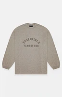 Fear of God Essentials Heather Grey Heavy Long Sleeve T-Shirt