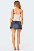 Edikted Kate Denim Micro Skort