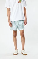 PacSun Stripe 4.5" Swim Trunks