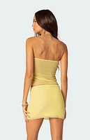 Edikted Cyrene Split Front Sheer Mesh Top