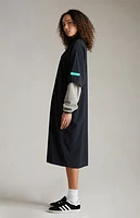 Fear of God Essentials Women's Jet Black Full Zip Polo Dress