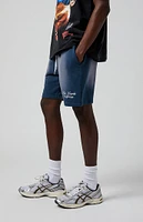 PacSun Navy Potassium Fleece Volley Sweat Shorts