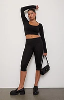 PAC 1980 Active Christy Long Sleeve Crop Top