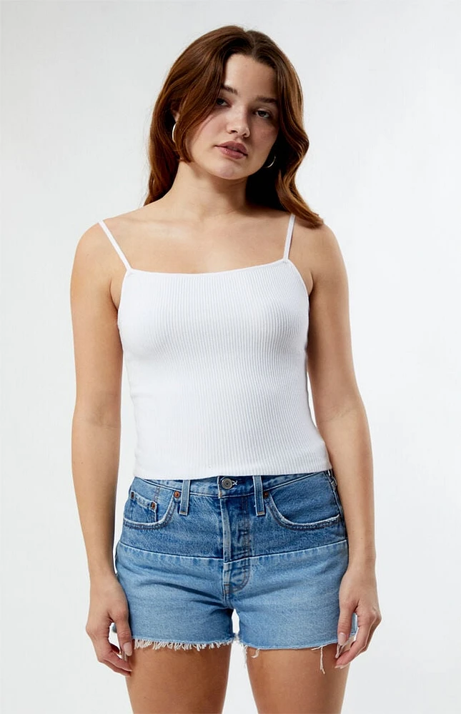 LA Hearts Cordelia Ribbed Tank Top