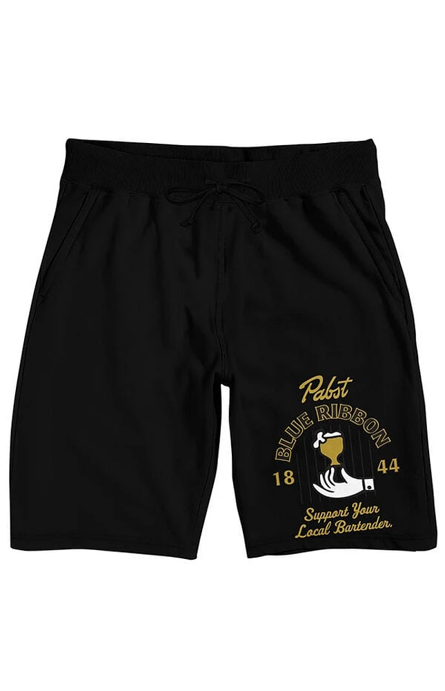 Pabst Blue Ribbon Support Lounge Sweat Shorts