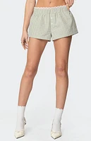 Edikted Lenorah Plaid Boxer Short