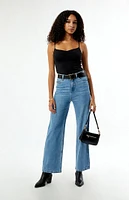 Thrills Cherry Stretch High Waisted Straight Leg Jeans