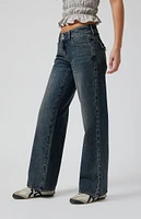 PacSun Dark Indigo Low Rise Girlfriend Jeans