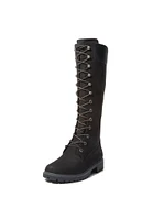 Timberland Women's Black Premium 14inch Lace-Up Waterproof Boots