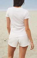 John Galt Pink Heart Emery Shorts