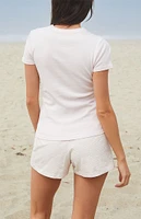 John Galt Pink Heart Emery Shorts