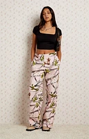 Pacsun Pink Camo Baggy Sweatpants