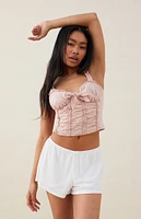 Beverly & Beck Lottie Bow Corset Top