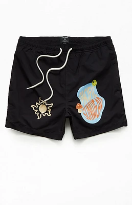 PacSun Eco Retro Shroom 4.5" Swim Trunks