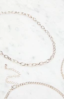 LA Hearts Cross Heart Layered Necklace