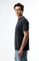 PacSun Washed Black Solid Soft Oversized T-Shirt