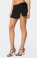 Edikted Selena Asymmetric Wrap Mini Skirt