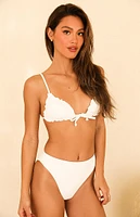 White Bella Triangle Bikini Top