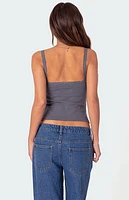 Edikted Amilia Lace Trim Tank Top