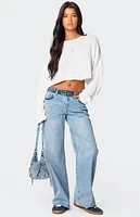 Edikted Bandana Bliss Low Rise Jeans