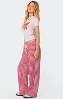 Edikted Taya Gingham Pants