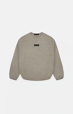 Kids Fear of God Essentials Heather Grey Crew Neck Sweatshirt