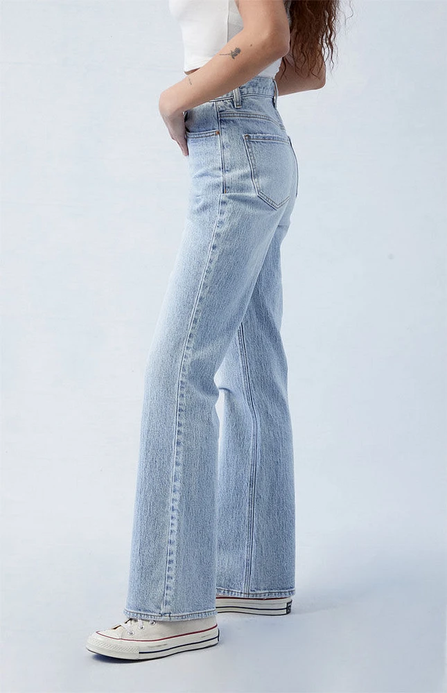 PacSun Eco Stretch Light Indigo High Waisted Bootcut Jeans