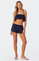 Edan Eyelet Crop Top