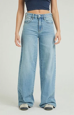 PacSun Jessie Medium Indigo High Waisted Baggy Jeans