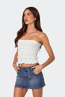 Edikted Cecily Strapless Knit Top