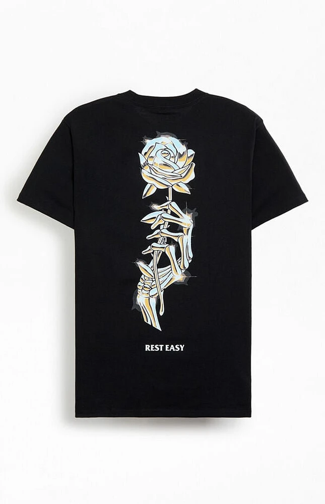 Rest Easy Chrome Rose T-Shirt