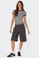 Edikted Strawberry Fields Striped T-Shirt