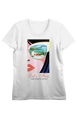 White Lotus Half Face T-Shirt