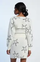 Stars Sweater Mini Skirt
