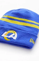 New Era LA Rams Striped Beanie