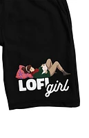 Lofi Girl Lounging Lounge Sweat Shorts