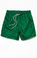 Coca-Cola By PacSun Logo AOP 4.5" Swim Trunks