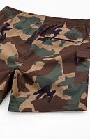 PacSun Camo Cargo 6.5" Swim Trunks