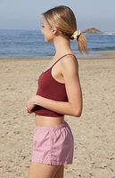 John Galt Red Gingham Keira Boxer Shorts