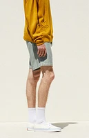 Pacsun Olive Textured Volley Shorts