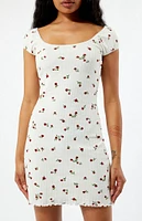 Daisy Street Ditsy Pointelle Mini Dress