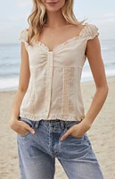 John Galt Light Pink Tianna Top