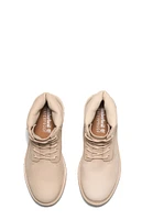 Timberland Women's Beige Premium 6inch Waterproof Lace-Up Boots