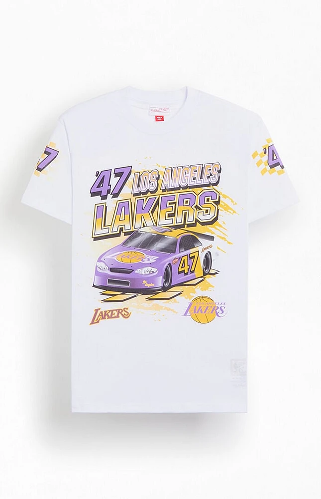 Mitchell & Ness LA Lakers NBA Speedway T-Shirt