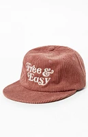 Free & Easy Mauve Fat Corduroy Hat
