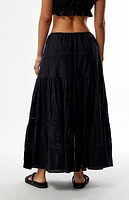 WEWOREWHAT Midi Pull On Skirt