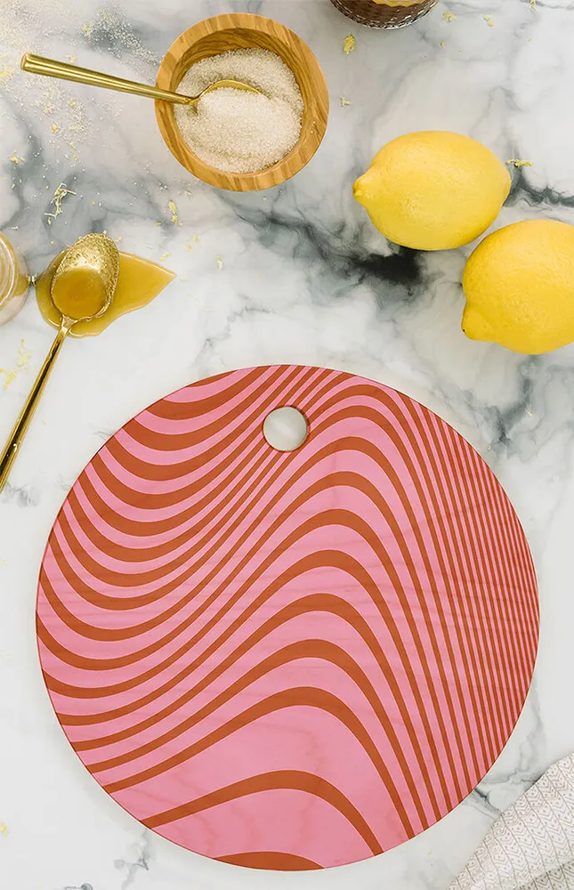 Gabriela Fuente Pink Future Cutting Board